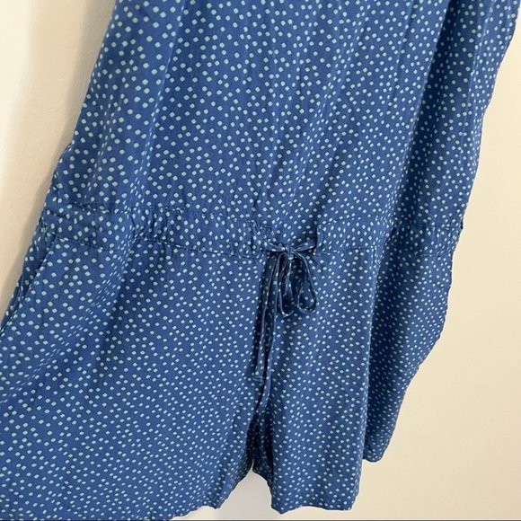 Levi’s Blue Polka Dot Tie Waist Romper - Picture 4 of 11